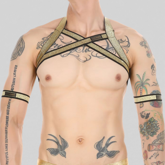 GLITTER X Harness - Gold